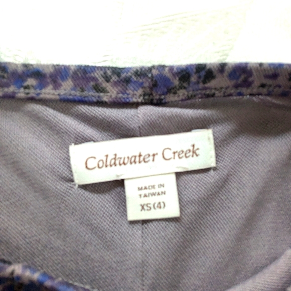 NWT - Coldwater Creek Purple Skirt with Lining- Size Small - Picture 6 of 6